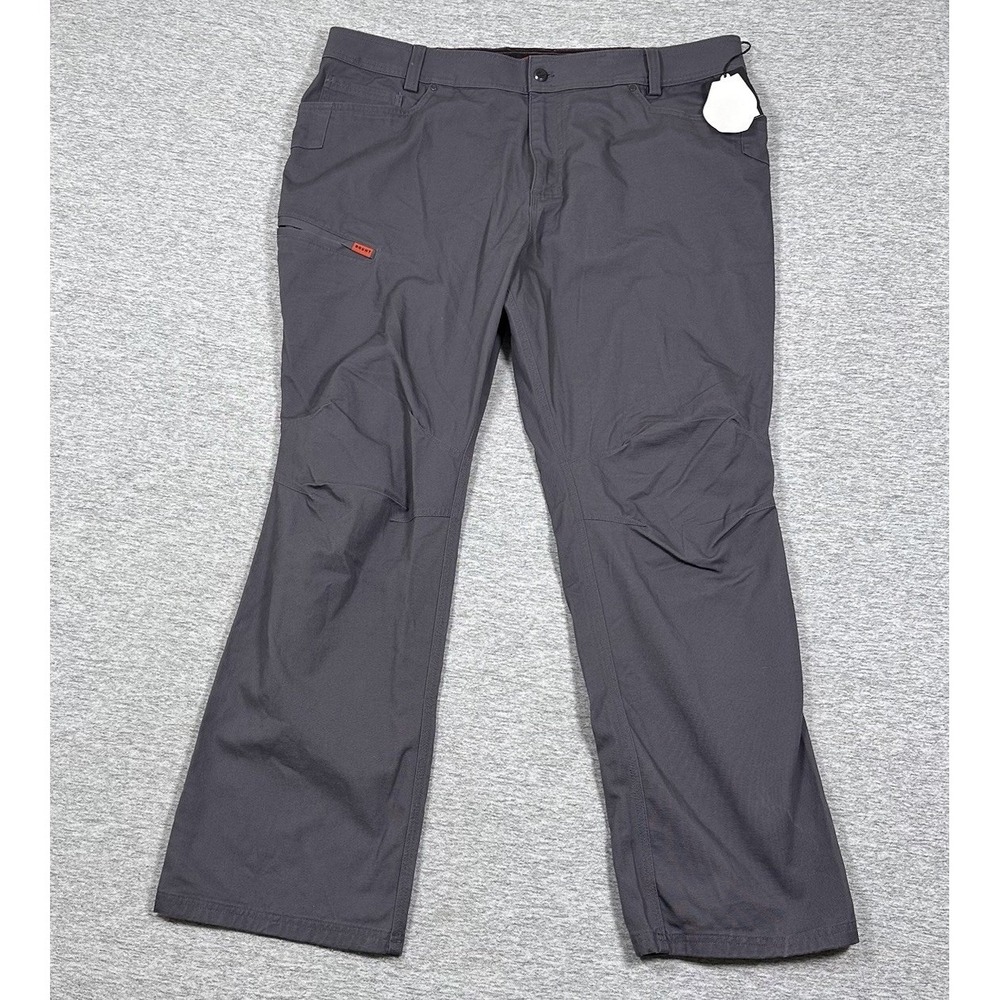 Brunt Workwear Pants Mens 42x32 Gray The Torra Canvas Straight Stretch NEW